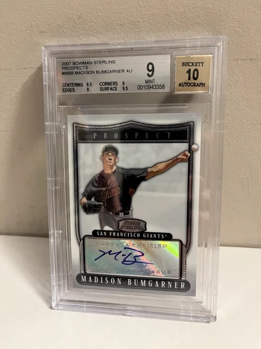 2007 Bowman Sterling - Prospects #BSP-MBB Madison Bumgarner (AU, RC)