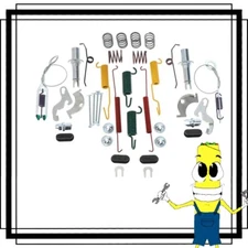 Complete Rear Brake Drum Hardware Kit for Ford RANGER 1995-2009 with 10in Drums