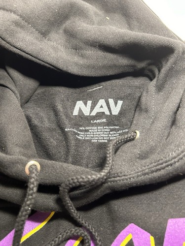 Nav x VLONE Good Intentions Doves Hip Hop Rap Tour Merch Hoodie Size Large - Picture 8 of 10