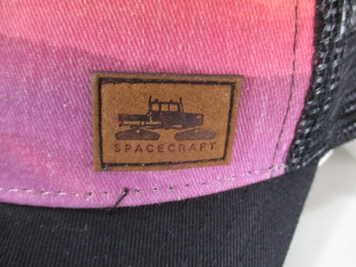 Spacecraft Hat Cap Snap Back Black Orange Mesh Mazama Trucker Quality Headwear - Picture 4 of 19