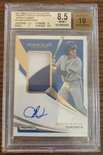 2021 Panini Immaculate Prospect Patch Auto AUSTIN MARTIN RPA #39/91 BGS 8.5/10