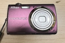 Nikon COOLPIX S220 10MP Digital Camera ONLY - Plum LENS ERROR 
