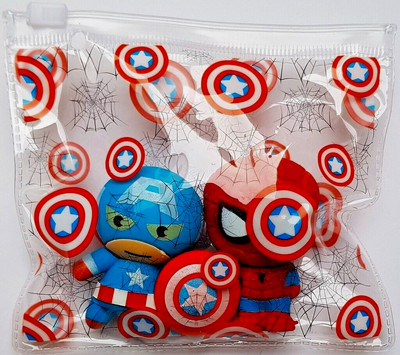 Marvel Avengers - 3D Puzzle Eraser - mit Tasche - 2 Figuren Radierer Set - neu