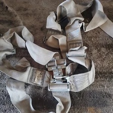 Stroud 5 Point Latch Style Racing Harness 3in. Gray Seatbelt, 16.1 SFI