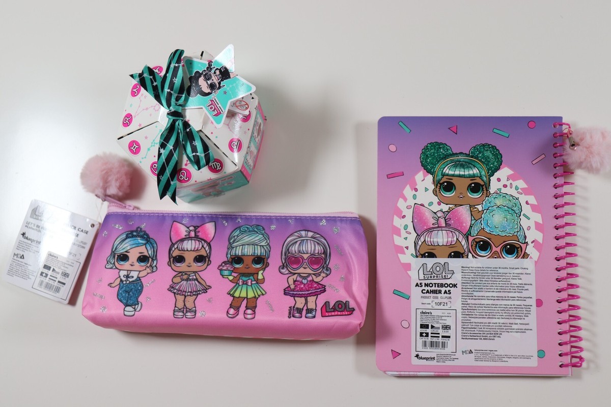 CLAIRE'S SURPRISE NOTEBOOK PENCIL CASE ZODIAC