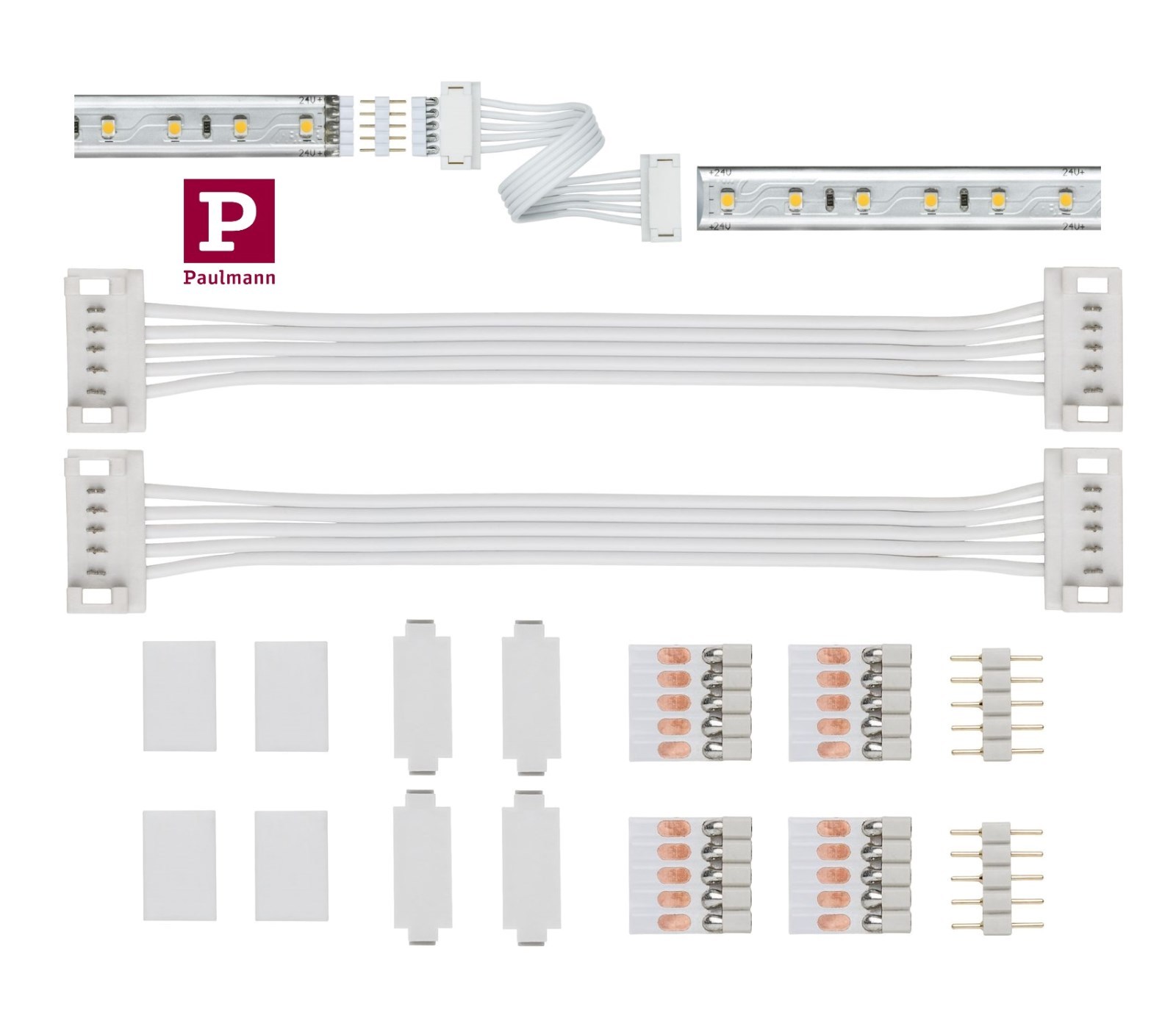 LED wandlamp Nala, zwart, breedte 50 cm