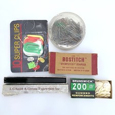 Brunswick Gummed Reinforcements, L C Smith & Corona Typewriters Inc Brush, Misc thumbnail