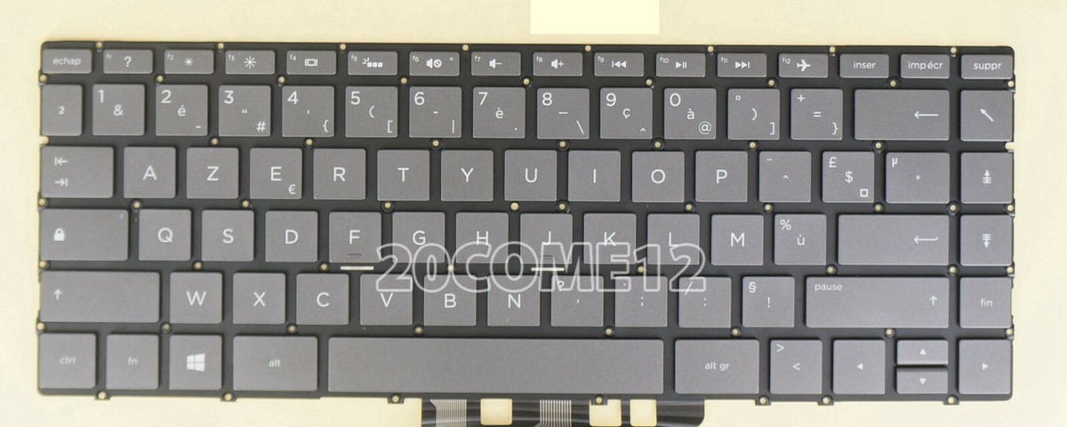 Clavier AZERTY Français Original HP Pour Spectre X360 13-ae0xx - Neuf