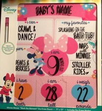 Disney Baby, Minnie Mouse Mark the Moments, Milestone dry erase board