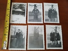 VINTAGE PHOTO LOT OF 6 MILITARY MAN GROUP PEOPLE KIDS 3 1942
