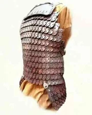 Leather Scale Armor Lamellar With Shoulder & Tassets Medieval Larp Armor SCA