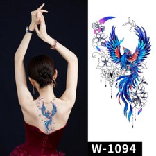 Fake Tattoo Temporary Leg Arm Art Floral Sticker Peony Tattoo Long Lasting  
