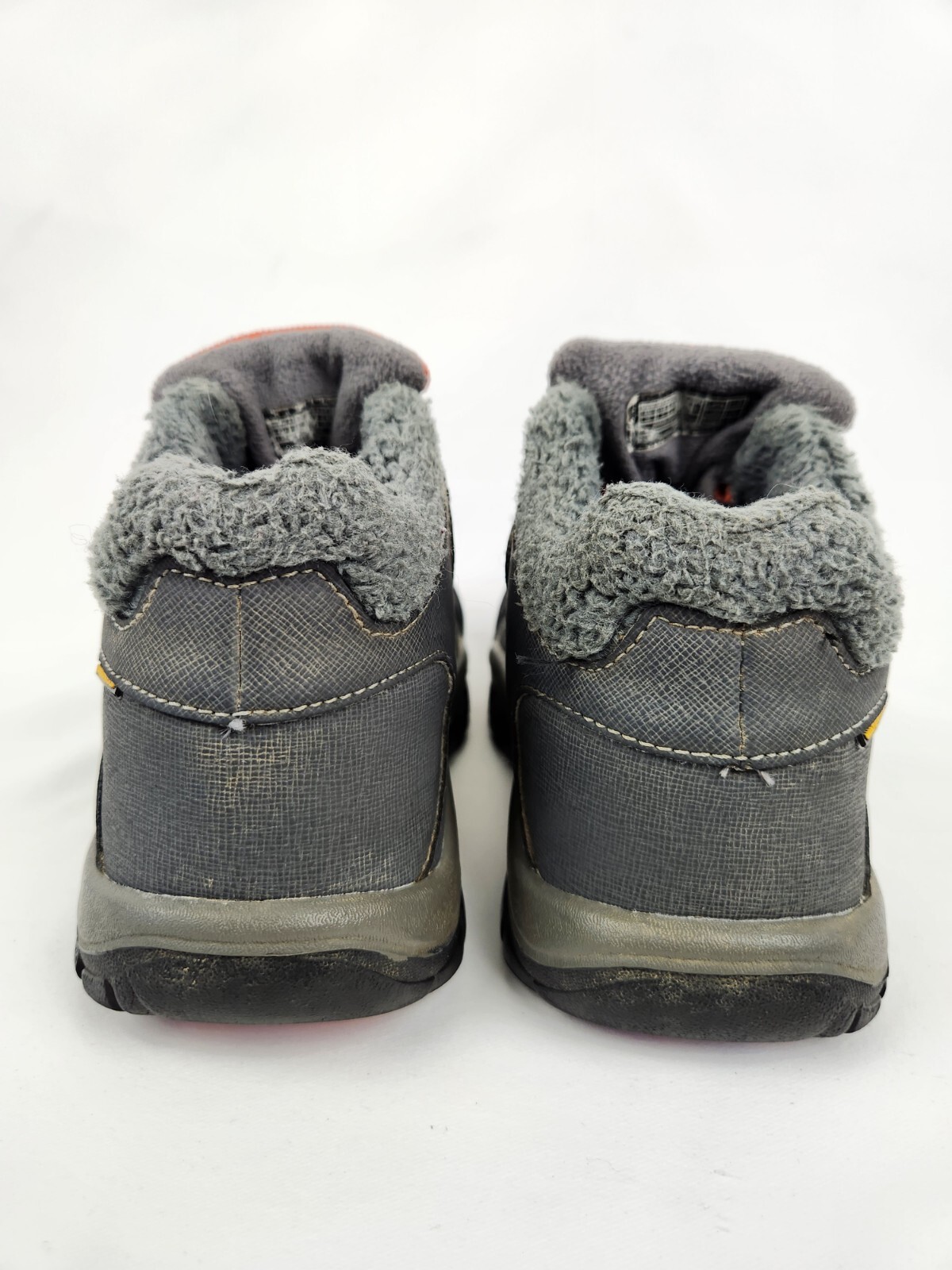 Keen Boots Kootenay bambini giovani taglia 3 grigio pelle foderata pile scarpe da neve invernali