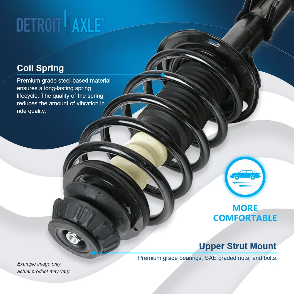 Front Struts Lower Control Arm Sway Bars for 2012 2013 2014 2015 Toyota Prius C - Image 3 of 4