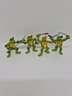 4 x Teenage Mutant Ninja Turtles Figuren 1990 Bully Mirage Studios Vintage