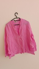 Leinenbluse Pink Diff M