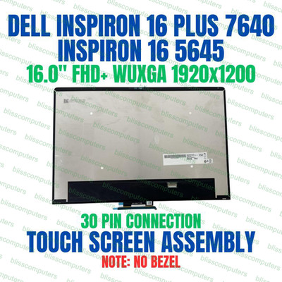 7XP7W Dell Inspiron 16 Plus 7640 16'' 1920x1200 Touch Screen Assembly No Bezel