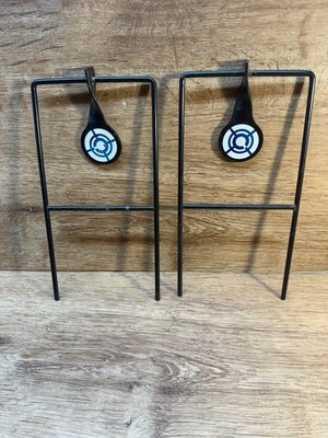 2 Used Crosman All Metal Spinning Bb Gun Targets See Photos