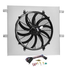Aluminum Radiator Shroud Fan for 1999-2005 Jeep Commander Grand Cherokee 4.7L 16