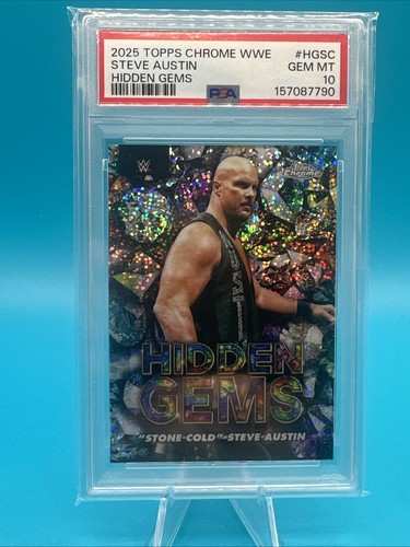 Stone Cold Steve Austin #HG-SC 2025 Topps Chrome WWE Hidden Gems card
