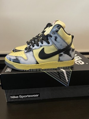 Nike Dunk Hi 1985 Lemon Drop Black Saturn Gold Men's Sneaker DD9404-700