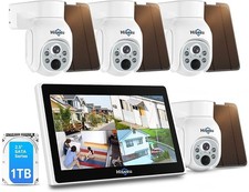4x Wireless PTZ Security Camera, Hiseeu, 4MP, Monitor, Night Vision, Remote view