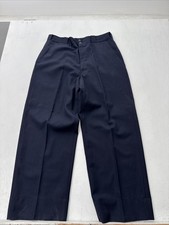 Vintage 80  s Pants 32x27 Blue Wool Military Talon Zip