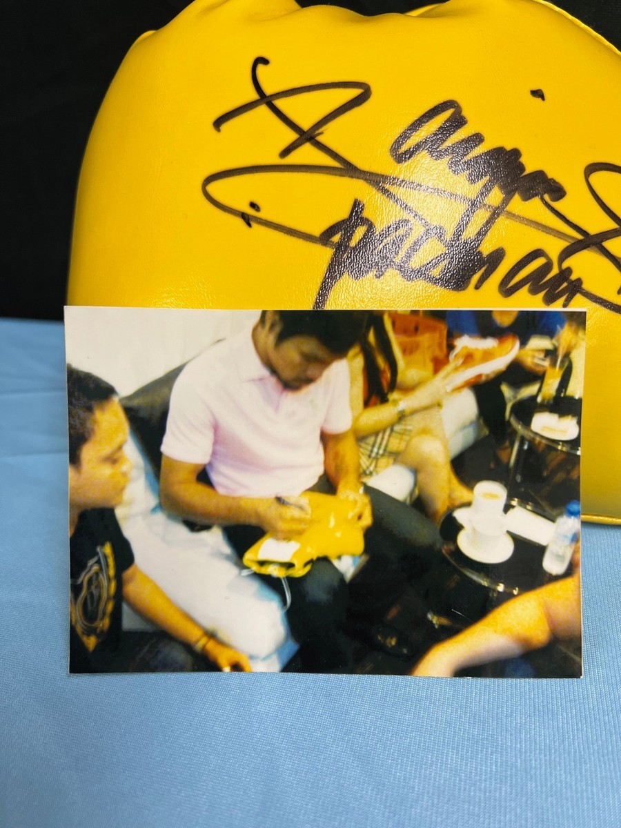 MANNY PACQUIAO Signed Inscribed PacMan Boxing Glove Team