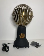 Antique Original Cast Metal Banker's Fan Savory Airator Bank Teller's Desk Fan