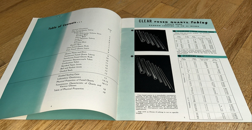 1955 GENERAL ELECTRIC FUSED QUARTZ Katalog / Brief / Umschlag / PREISLISTE - Bild 4 von 16