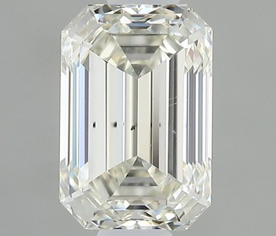 GIA Certified Earth Mined Natural Diamond 0.46 Ct Loose 4mm Emerald K/SI2 Grade