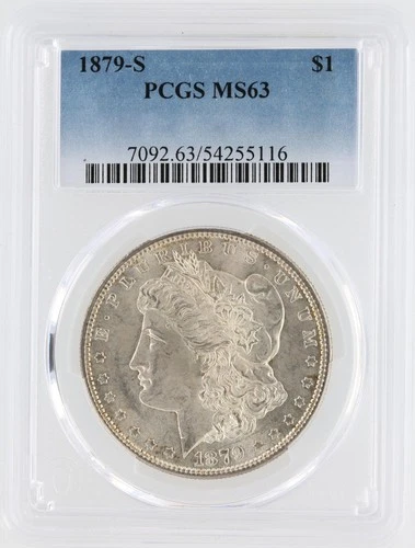 1879-S Morgan Silver Dollar PCGS MS64 S$1 San Francisco Minted No Reserve