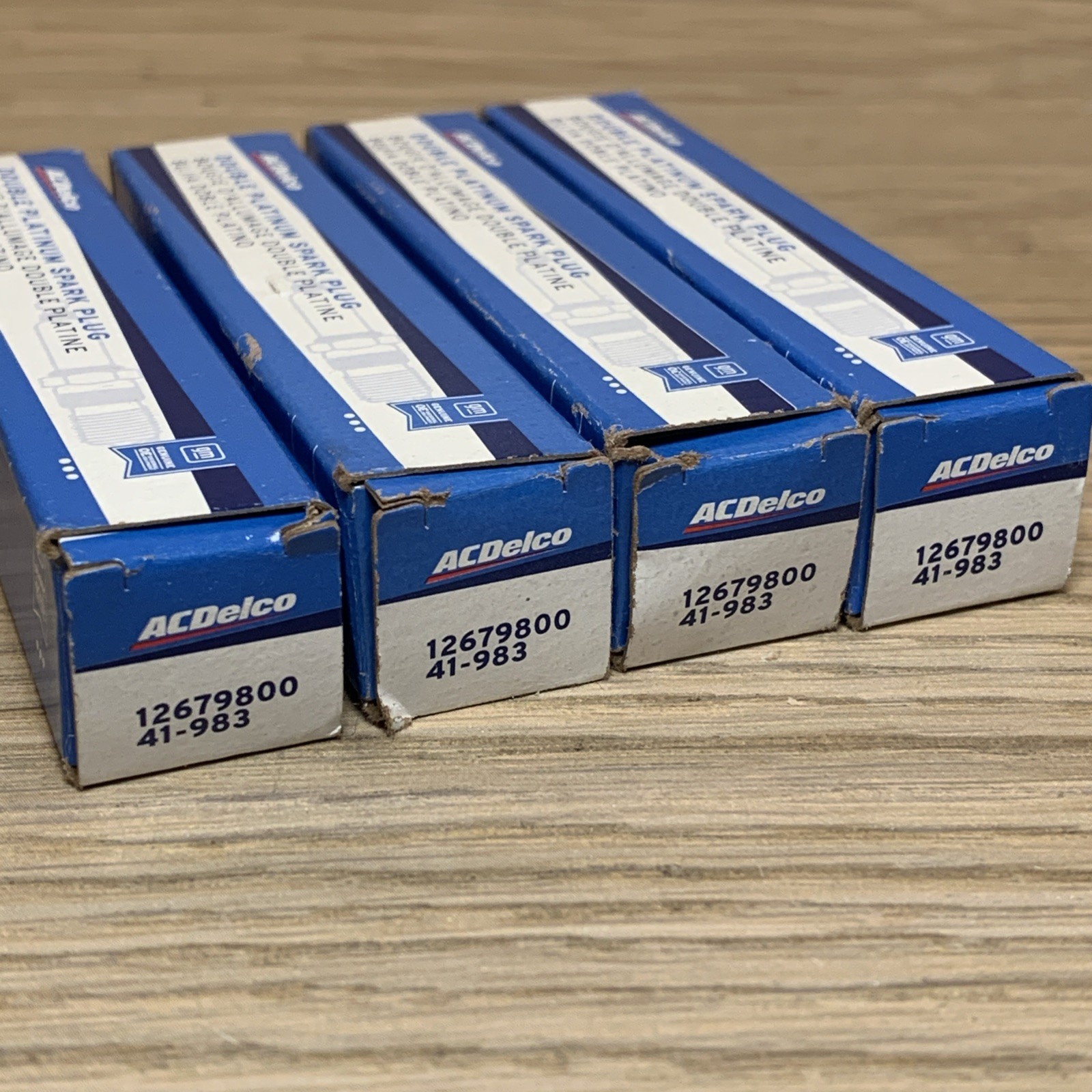 QTY 4 ACDelco 41-983 12679800 Double Platinum Spark Plugs