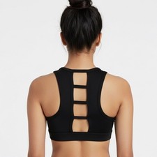 Ladder back black dancewear performance dance crop top CS