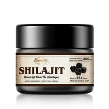 Shilajit Pure Himalayan Organic Shilajit Resin - 600mg Maximum Potency Natura...