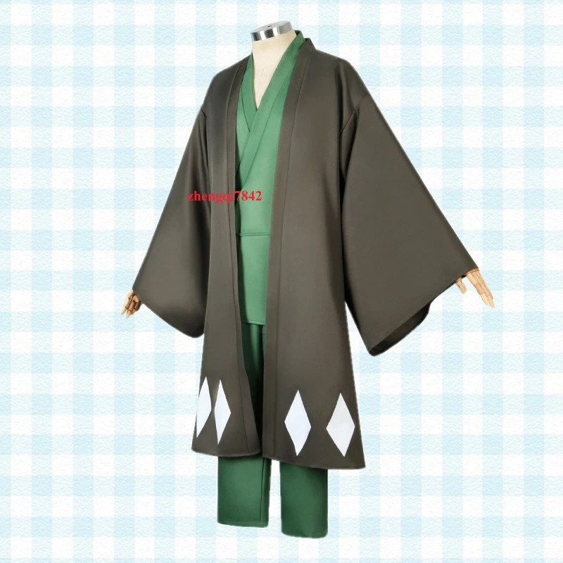 Anime Bleach Urahara Kisuke Cosplay Costume Full Set Suit Halloween Outfit Party - Image 3 of 4