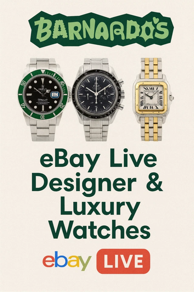 Designer and Luxury WATCHES Pre Loved Charity £1 Starts