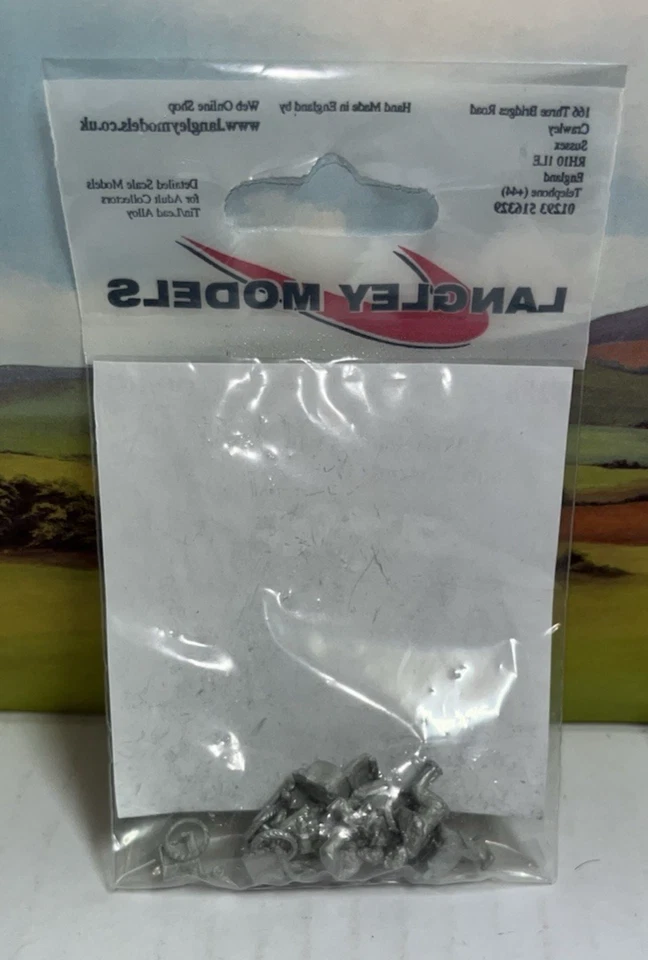 Langley Models F288 OO Gauge Patients in Wheelchairs  White Metal Figures NIP - Image 2 of 2