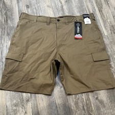 Wrangler ATG Cargo Shorts Men s Size 44 Khaki Stretch Moisture Wicking