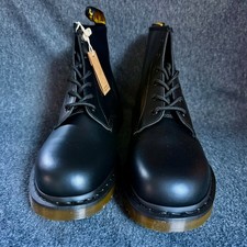 Dr. Martens 101 6 Eyelet Boot BL Black EU 48 UK 13 Leder Smooth Stiefel