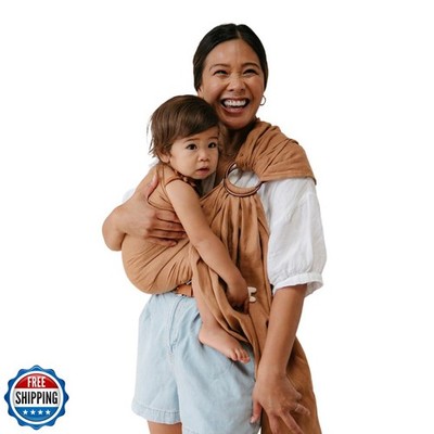WildBird Ring Sling Baby Carrier Newborn to Up to 35 lbs for Moms,  Dads