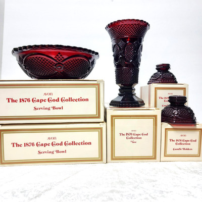 Avon 1876 Cape Cod Collection Ruby Red  ~ You Choose