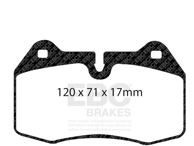 Front Brake Pad Set For 2002-2006 Maserati Spyder 2003 2004 2005 RD411YW
