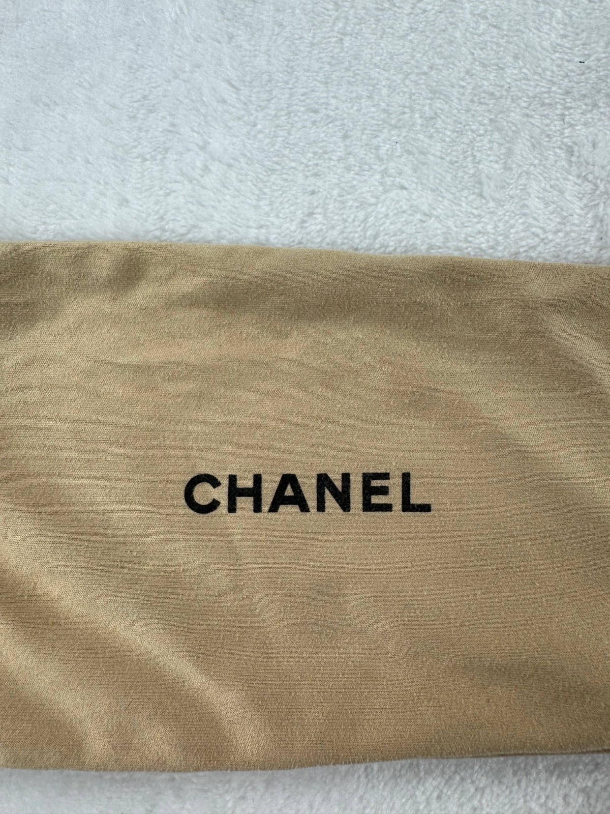 Chanel Authentic Microfiber Sunglasses Beige Draw… - image 2