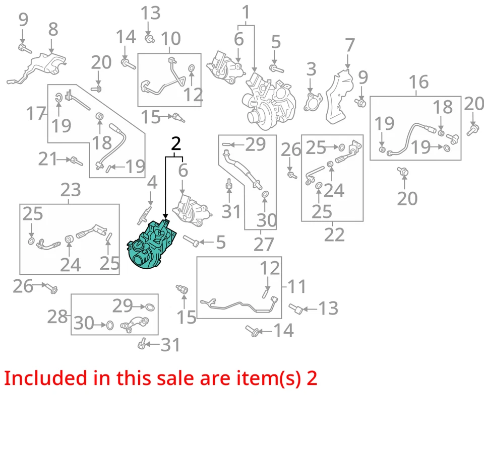Ford F150 2017 turbocompresor OEM 134 k millas - LKQ430574562 Foto 4 de 4