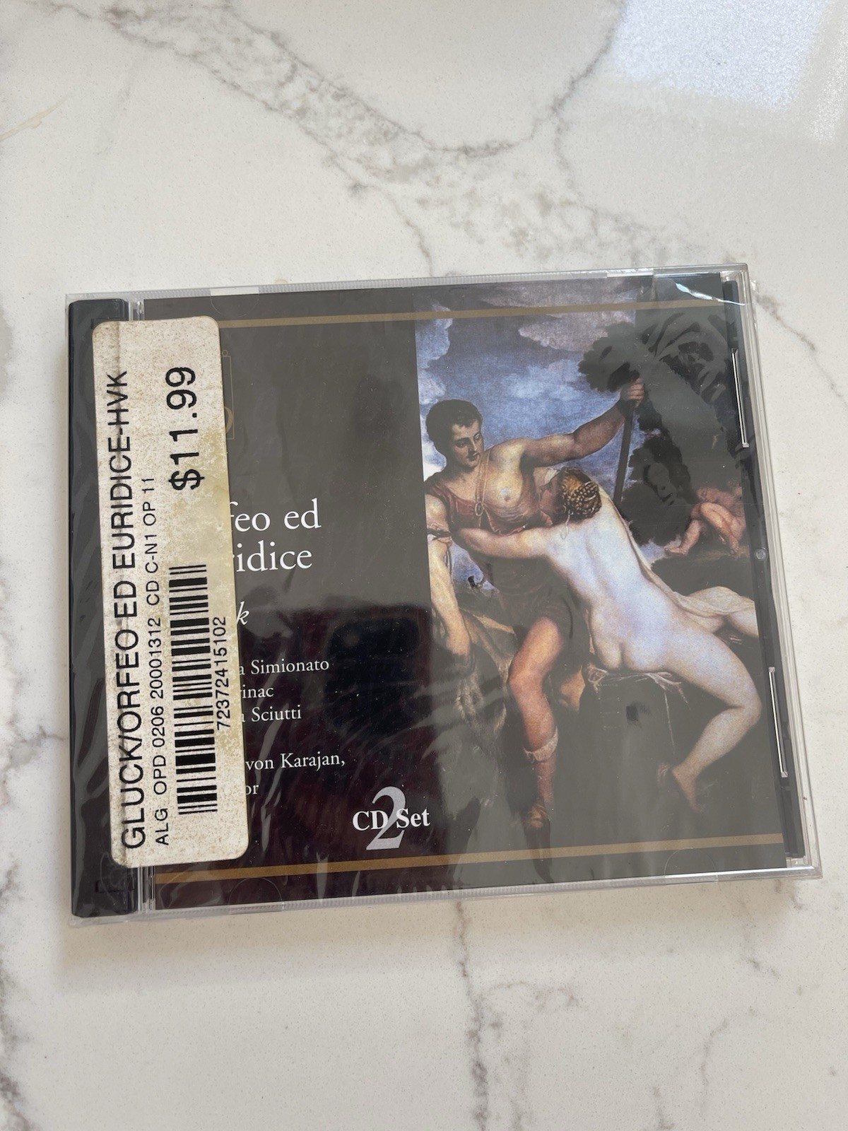 CHRISTOPH WILLIBALD GLUCK Gluck - Orfeo Ed Euridice / Simionato Jurinac New & Se