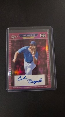 2026 LEAF PRO SET METAL CADEN BOGENPOHL 1989 Pink PRISMATIC AUTO /7