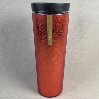 Starbucks 2013 Red Sparkle Glitter 16 Oz Travel Tumbler Mug Thermos