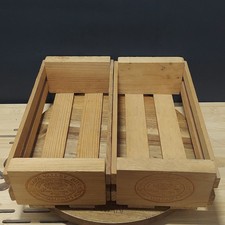 2 Napa Valley Box Company Crate Wooden Storage for Cassette Tapes