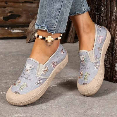 Women's Casual Slip-On Sneakers with Thick Cushioned Sole Size 35EU-5.5US New